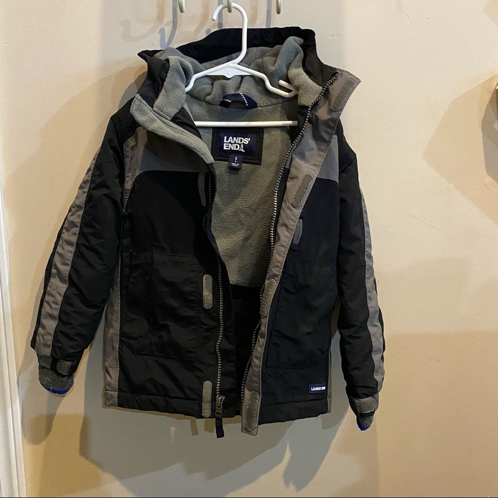 LANDS’ END Kids’ Squall Waterproof Windproof Insulated Jacket Sz:Small 4-6 EUC